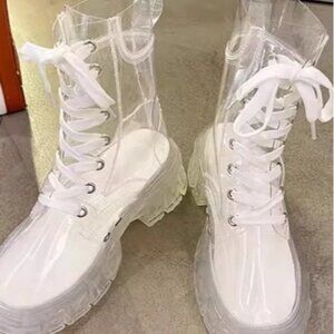 Ladies Shoes Lace up Boots